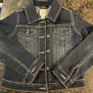 Children’s place M 7/8 dark wash denim jacket